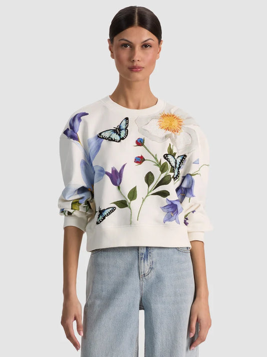 RUSSELL EMBELLISHED CREWNECK SWEATSHIRT