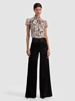 JEANNIE STACEFACE SILK BLOUSE
