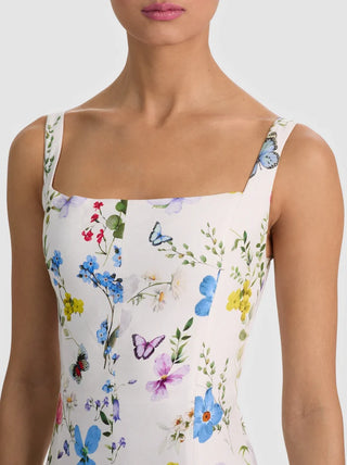 POLLY FLARED MIDI DRESS