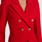 SABLE DOUBLE BREAST CROPPED BLAZER