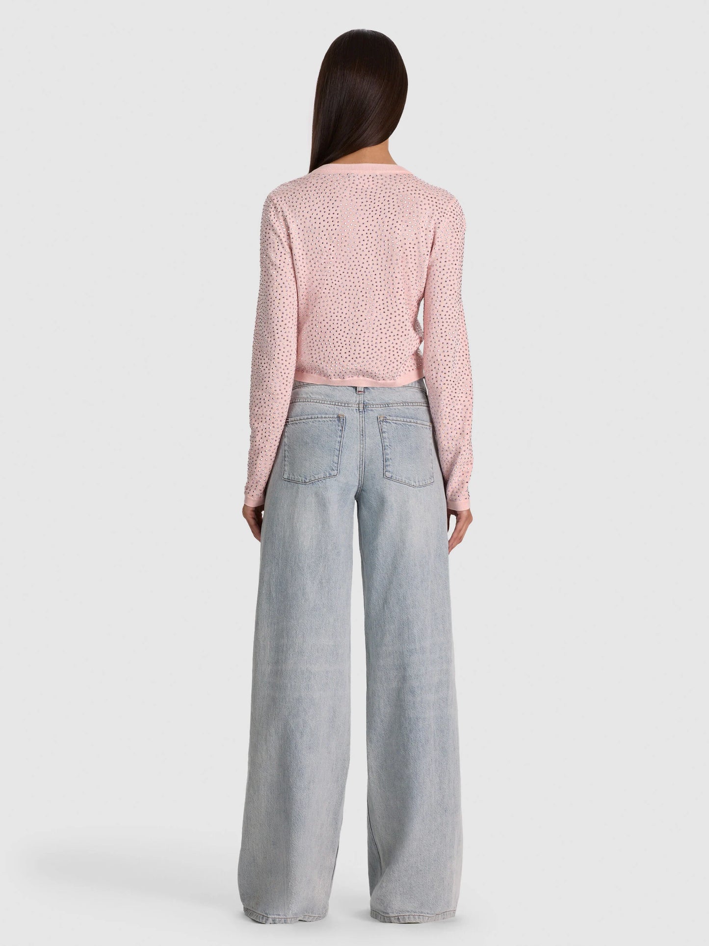 Carson Printed Cardigan - English Rose