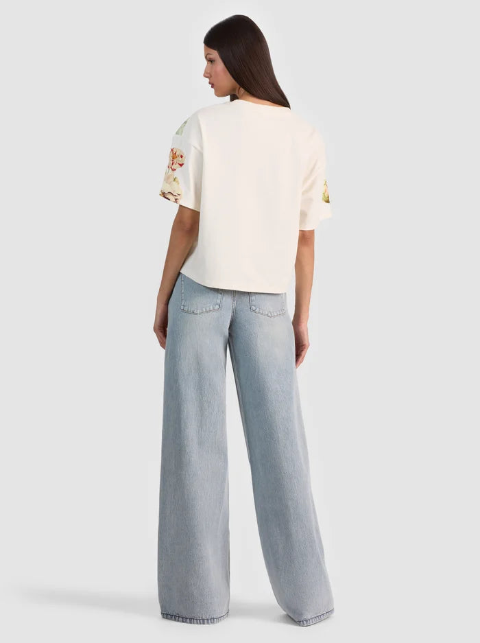 EVAN APPLIQUE OVERSIZED TEE