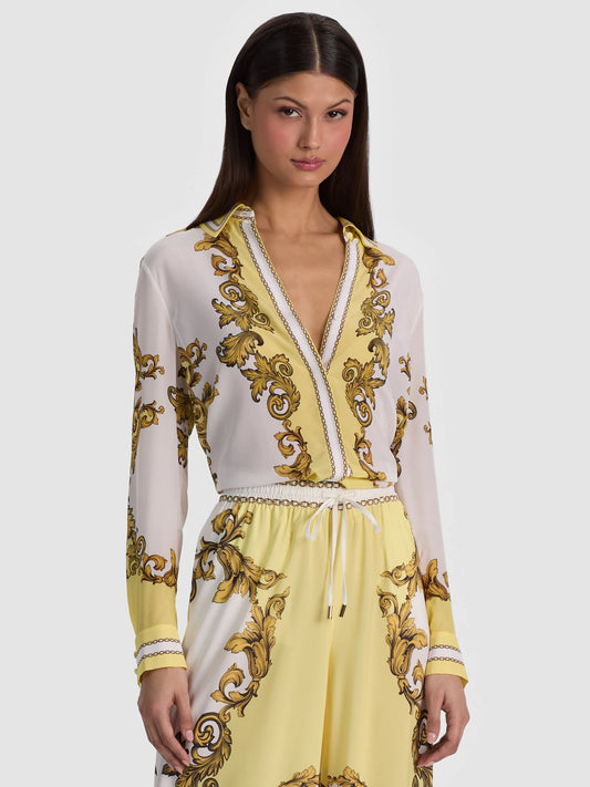 WILLA GOLDEN COAST SILK BLOUSE