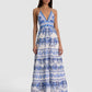 Karolina Smocked Waist Tiered Maxi Dress