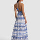 Karolina Smocked Waist Tiered Maxi Dress