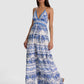 Karolina Smocked Waist Tiered Maxi Dress