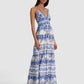 Karolina Smocked Waist Tiered Maxi Dress