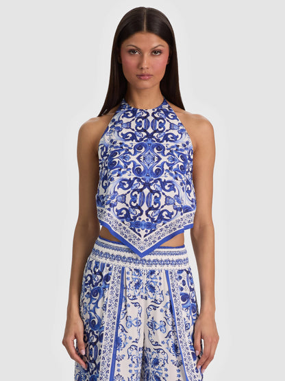 Frenchie Handkerchief Halter Top