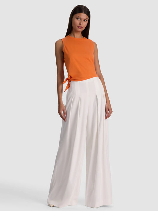 Orange Johnnie Side Tie Tank