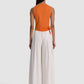 Orange Johnnie Side Tie Tank