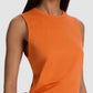 Orange Johnnie Side Tie Tank