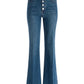 Alice + Olivia MISSA EXPOSED BUTTON JEAN