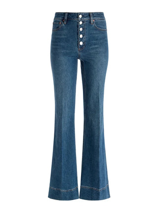 Alice + Olivia MISSA EXPOSED BUTTON JEAN