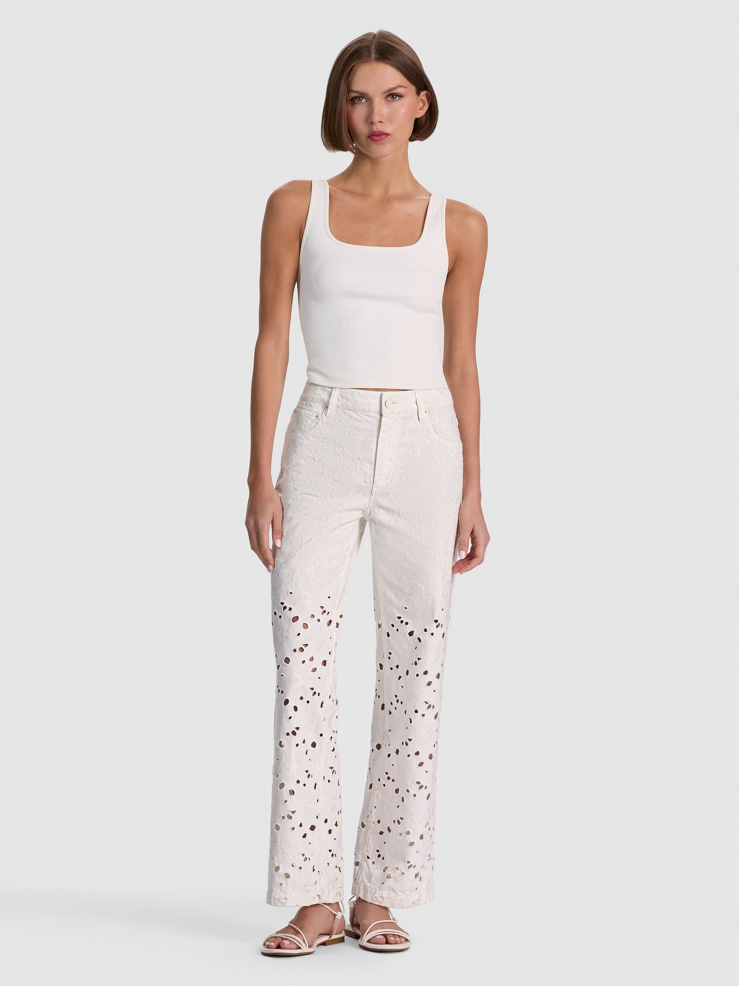 Chic Laser-Cut Jean