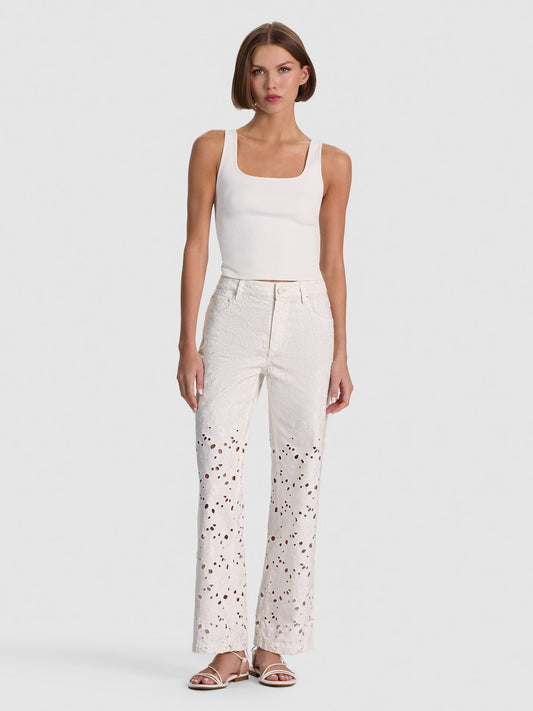 Chic Laser-Cut Jean