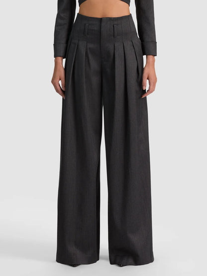 Benson Wool Pleated Pant