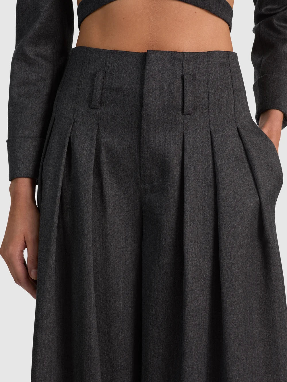 Benson Wool Pleated Pant