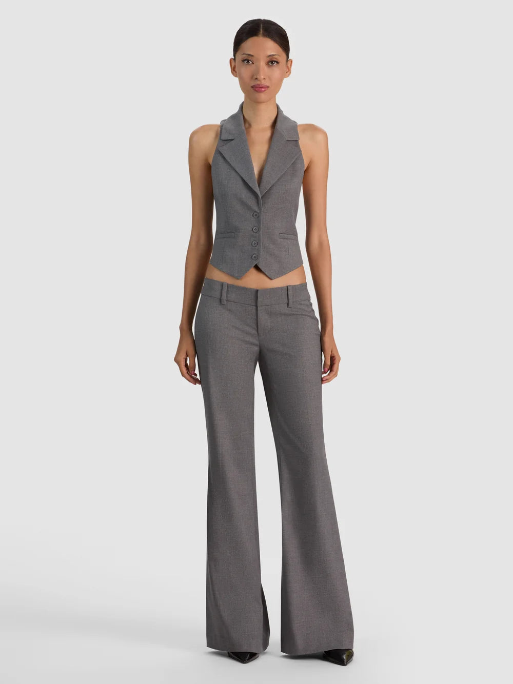 Emryn Flare Trouser – Light Storm Grey
