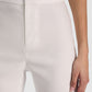 OFF WHITE LINDEN LINEN BOOTCUT TROUSER