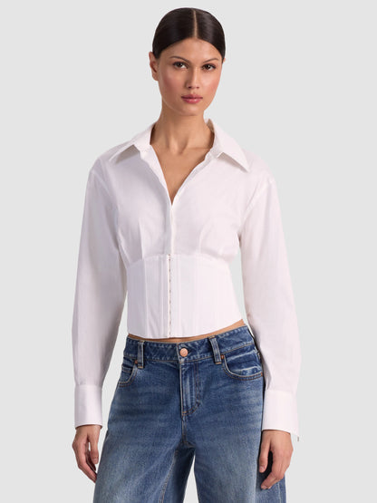 Edie Corset Button Down
