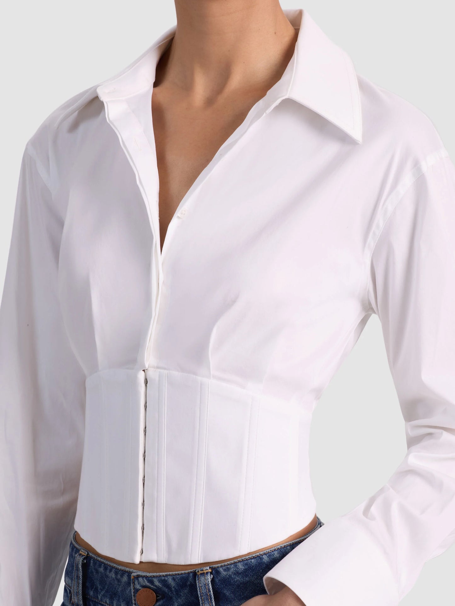 Edie Corset Button Down