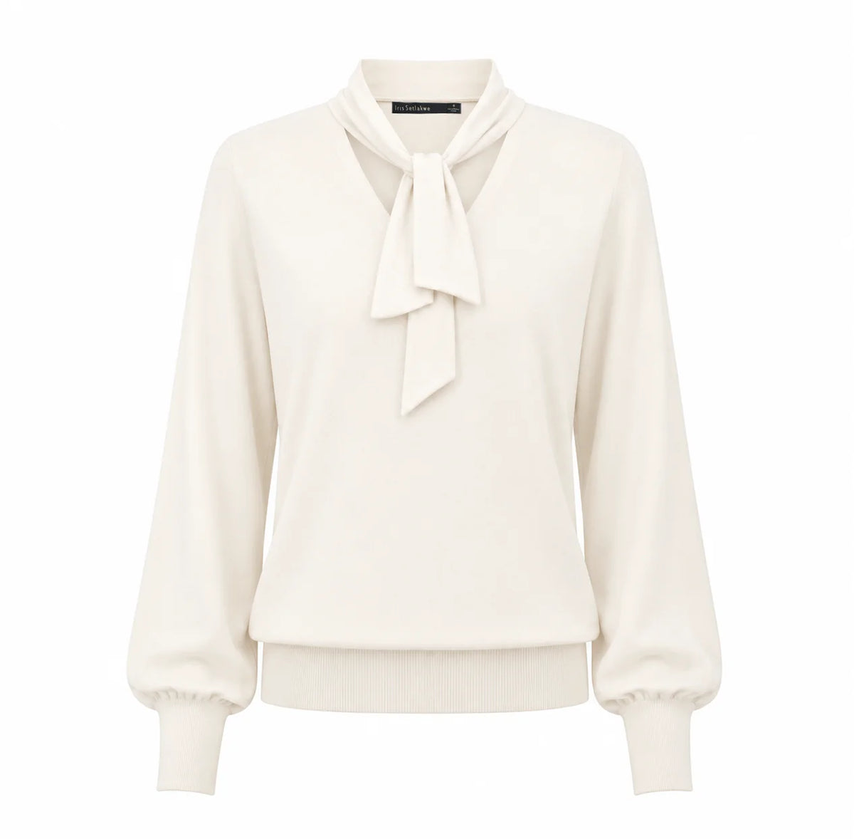 Merino Tie Neck Sweater
