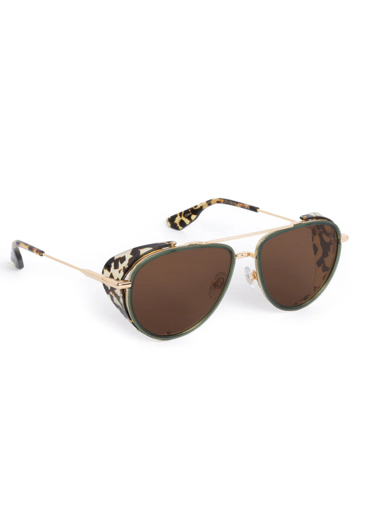 COLEMAN BLINKER Bottle Green + Zulu 18k Sunglasses