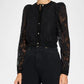 Black Kitty Lace Overlay Cardigan