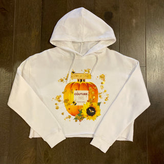 Pumpkin Couture Crop Hoodie