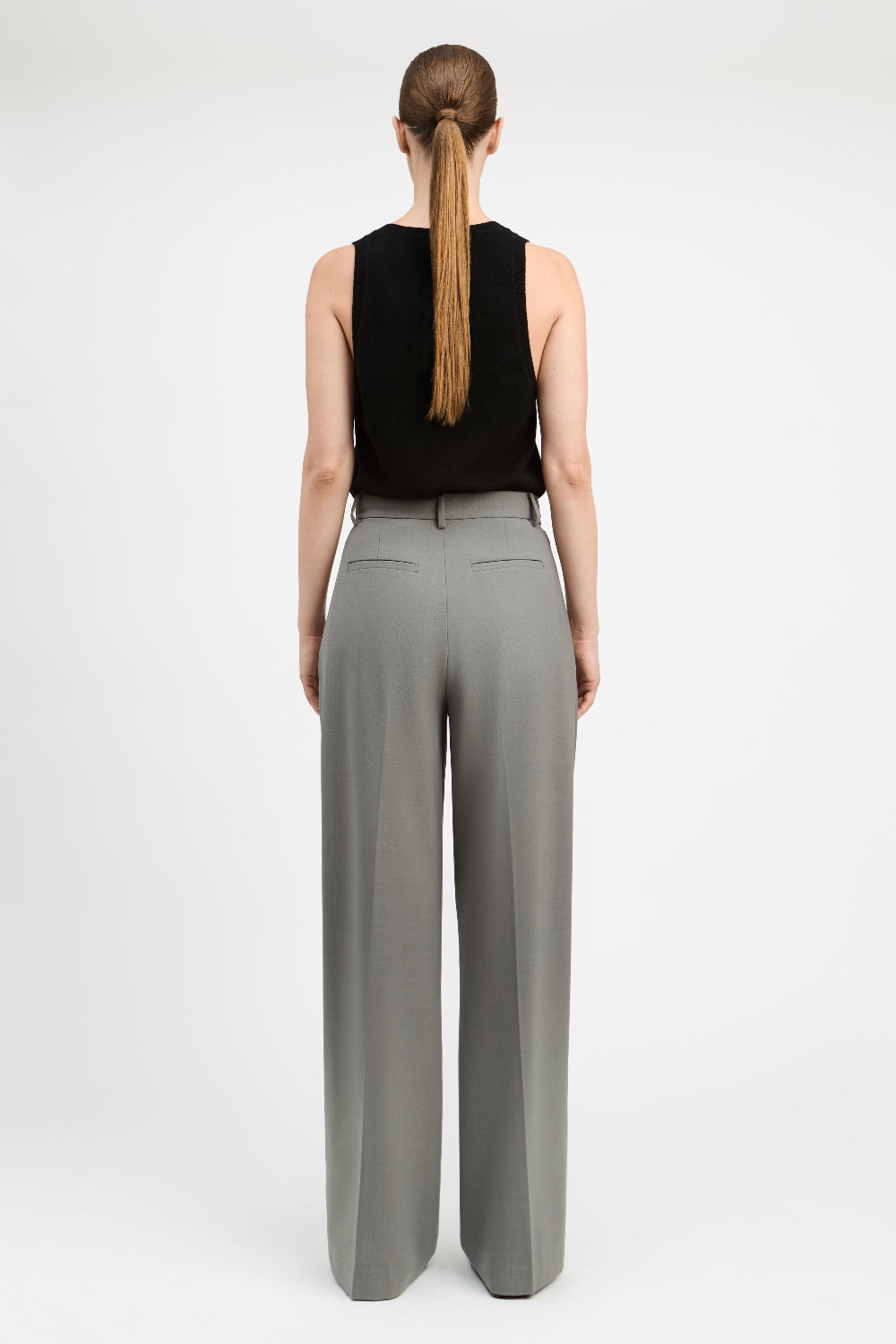 Ash Grey Christopher Wide Leg Pant