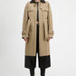 Washed Olive Landon Trench Coat