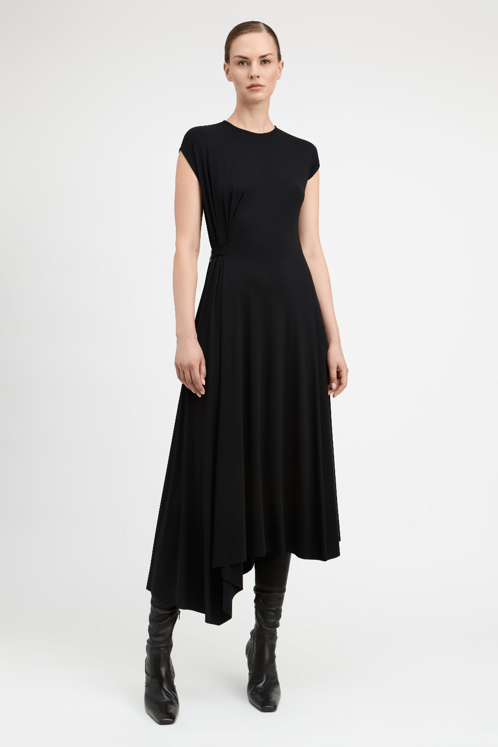 Black Rosario Midi Dress