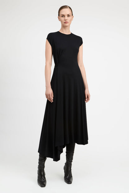 Black Rosario Midi Dress