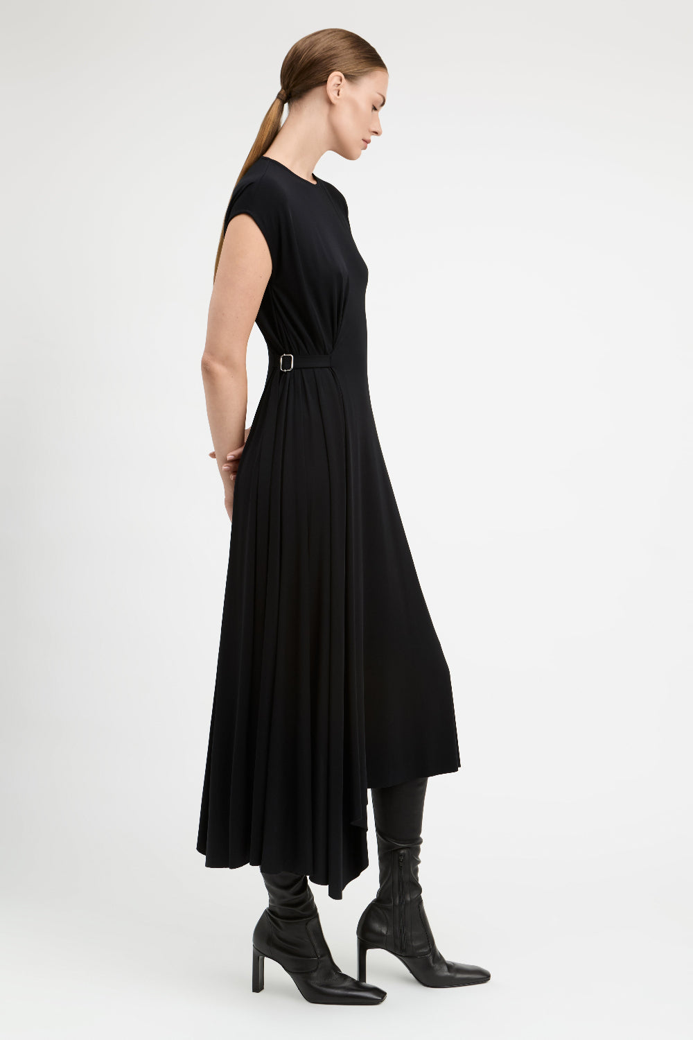 Black Rosario Midi Dress
