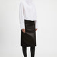 White Bianca Funnel Neck Blouse