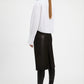 White Bianca Funnel Neck Blouse