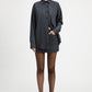 Navy/Grey Max Rayon Plaid Relaxed Shirt