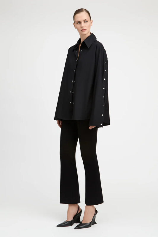 Black Carine Poplin Shirt