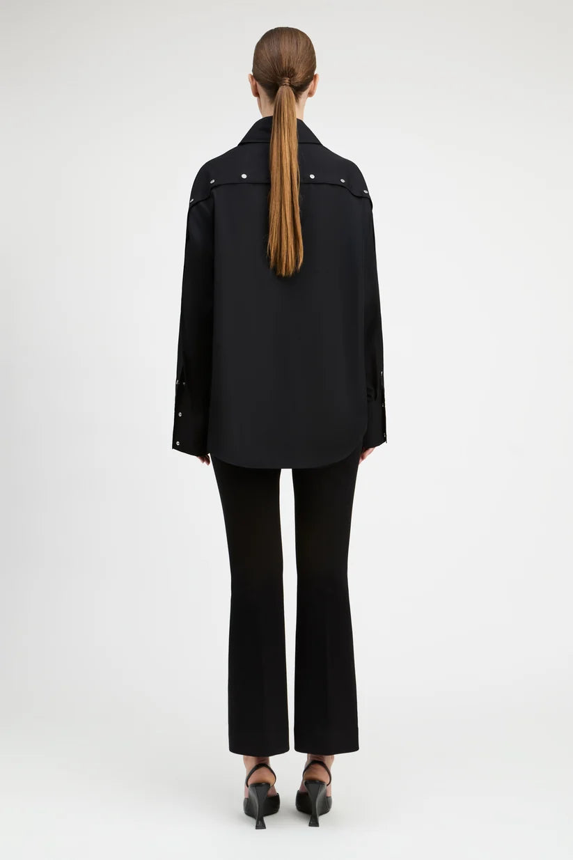 Black Carine Poplin Shirt