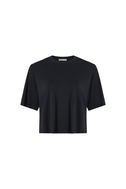 Black Fran Boxy Tee
