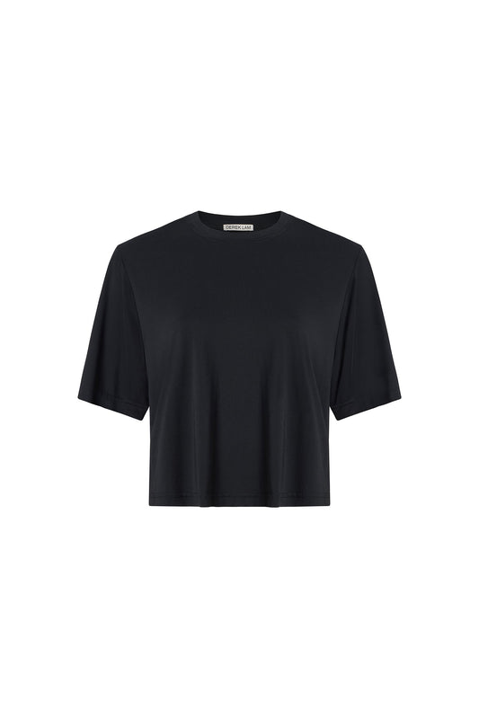 Black Fran Boxy Tee