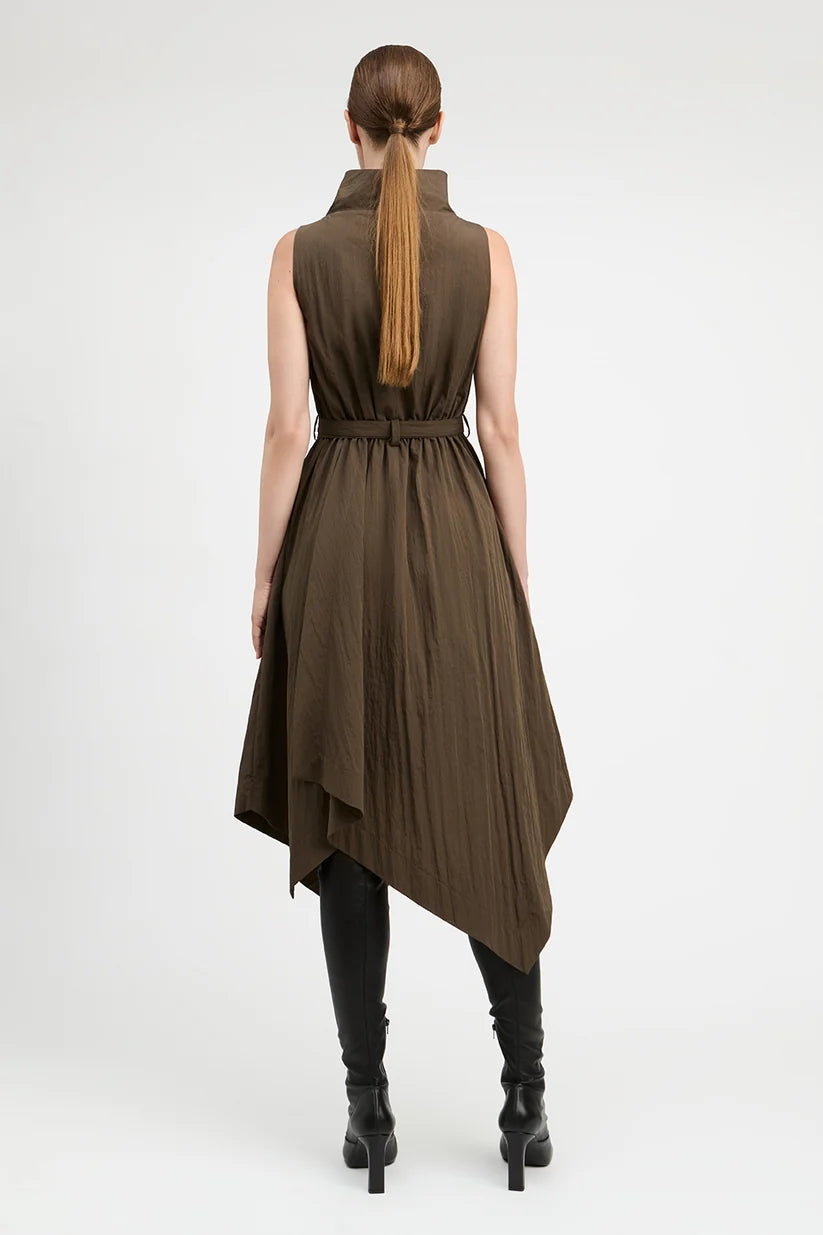 Ash Brown  Indie Asymmetric Hem Dress