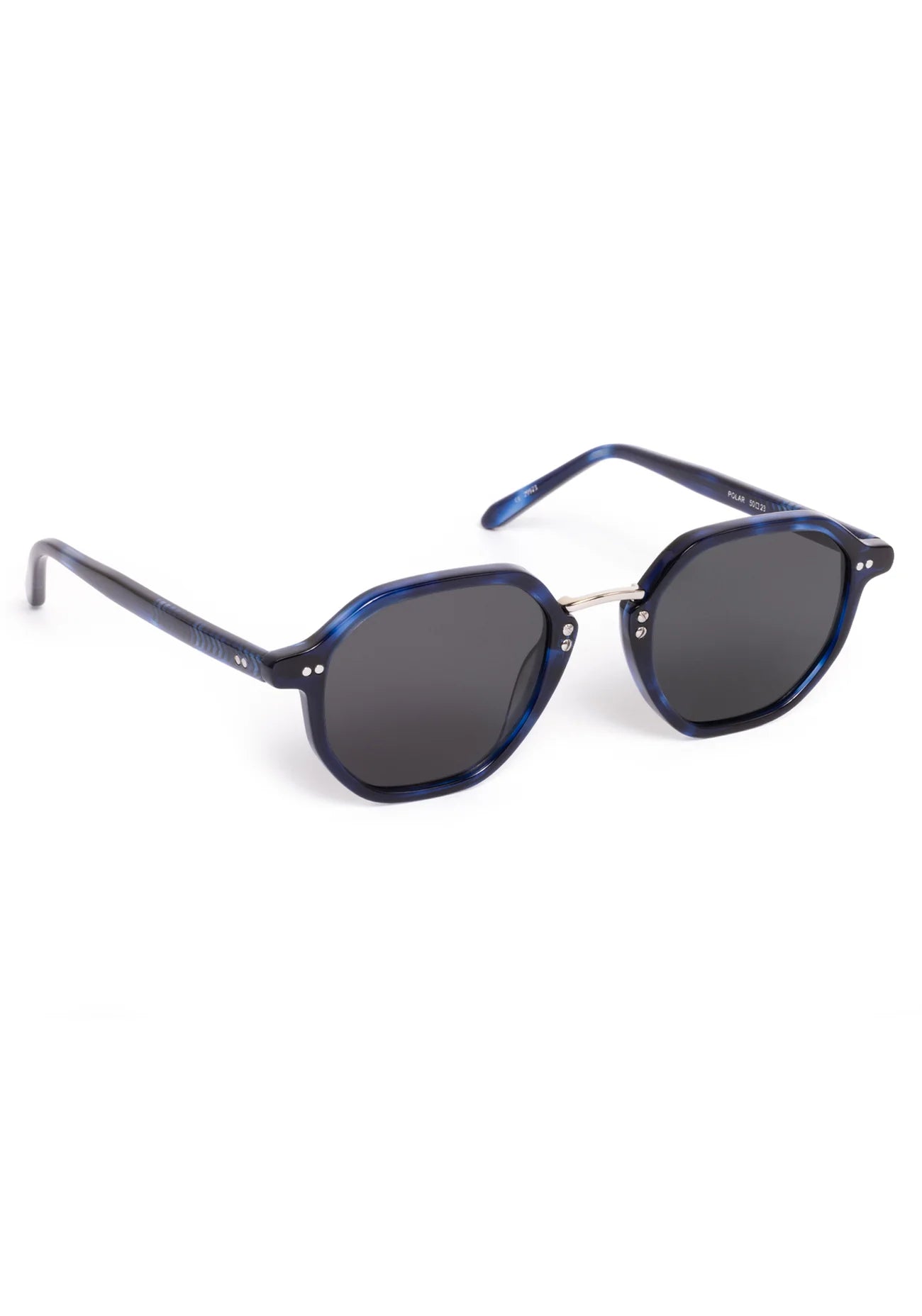 DAKOTA Indigo Tortoise Silver Polarized Sunglasses