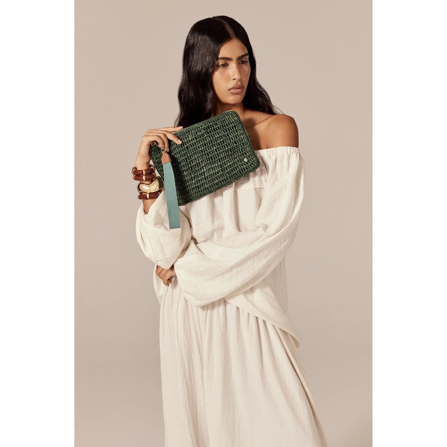 DAYANI RAFFIA CROCHET POUCH
