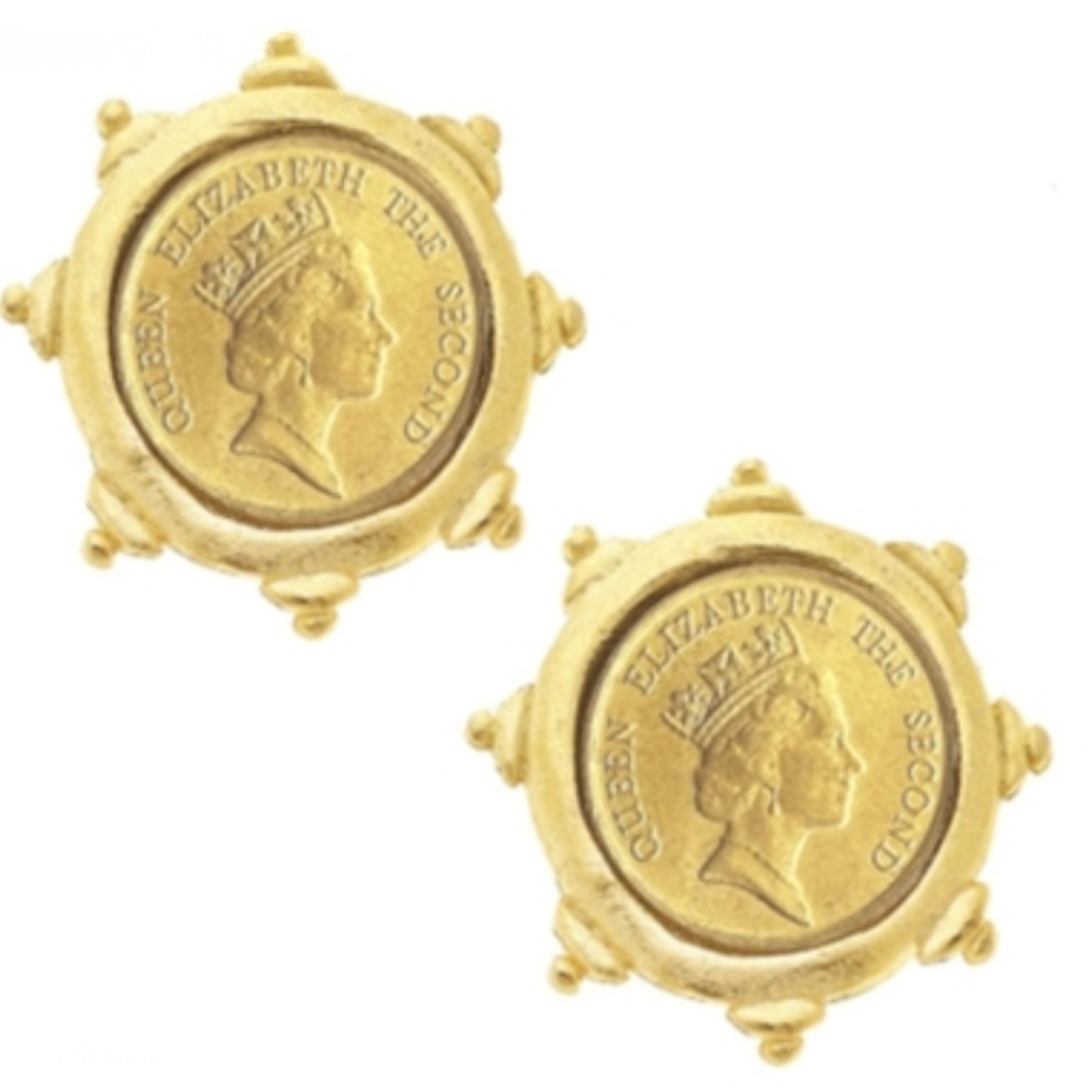 Queen Elizabeth II Coin Studs