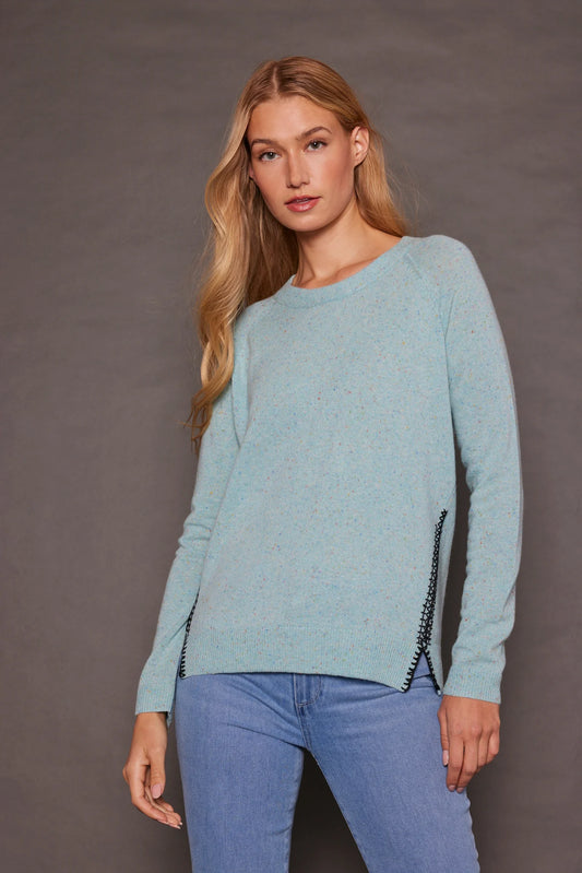 Opening Act Aqua Sprinkle Sweater