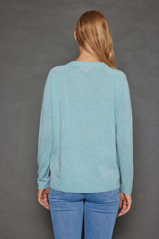 Opening Act Aqua Sprinkle Sweater