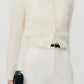 Ivory Jesse Single Button Cardigan
