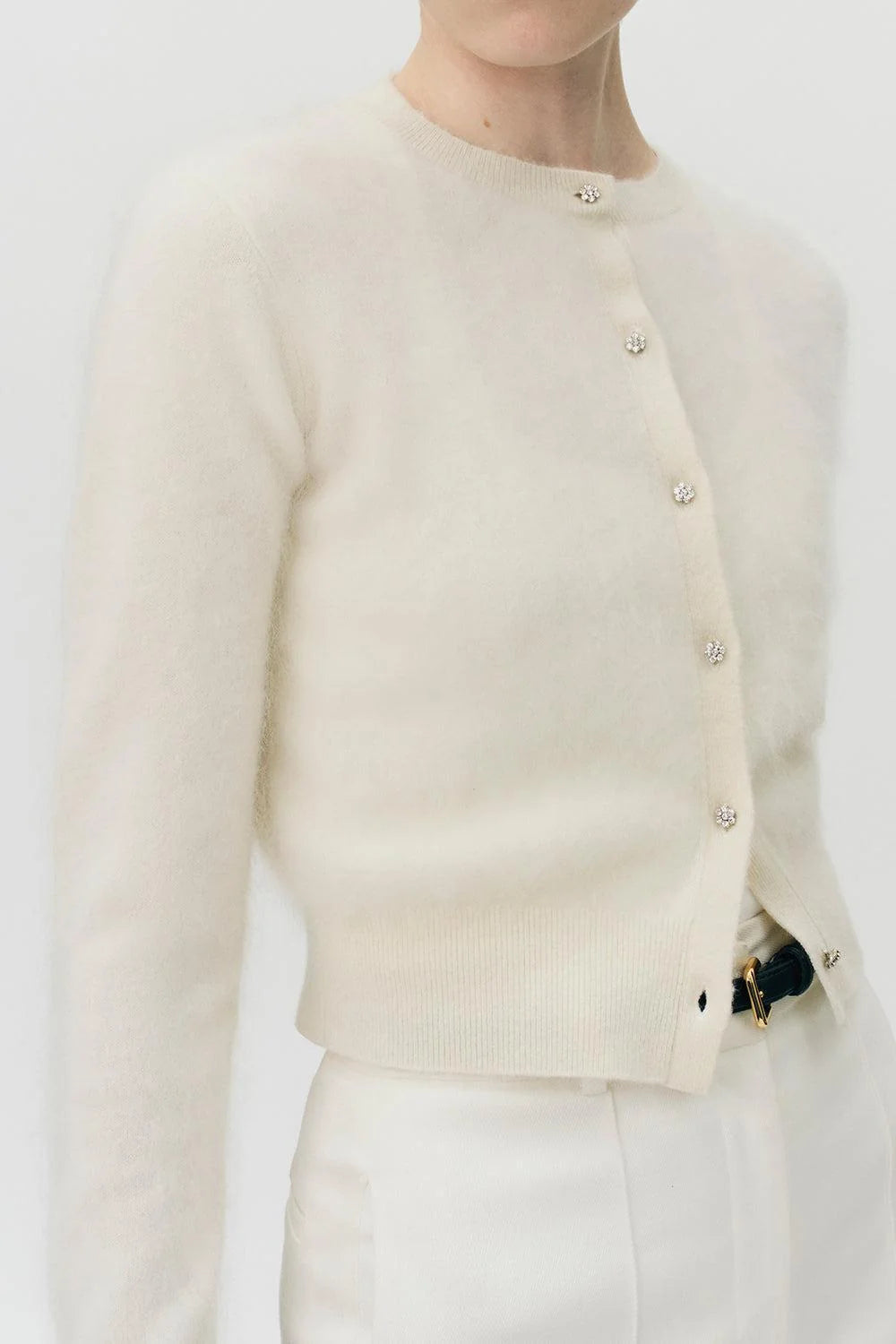 Ivory Jesse Single Button Cardigan