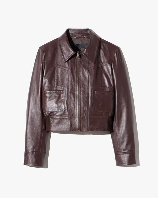 Bordeaux Charly Leather Jacket